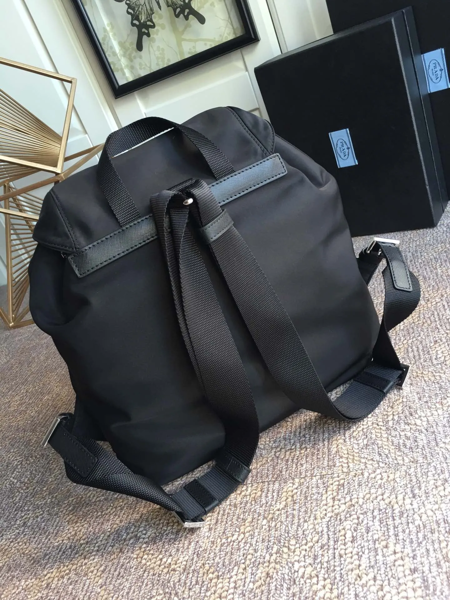 💰920, P Jiachui classic model 2811, top quality, made of imported parachute fabric + cross pattern cowhide + top hardware, fashionable + never out of date, length 31X height 32X bottom 15cm