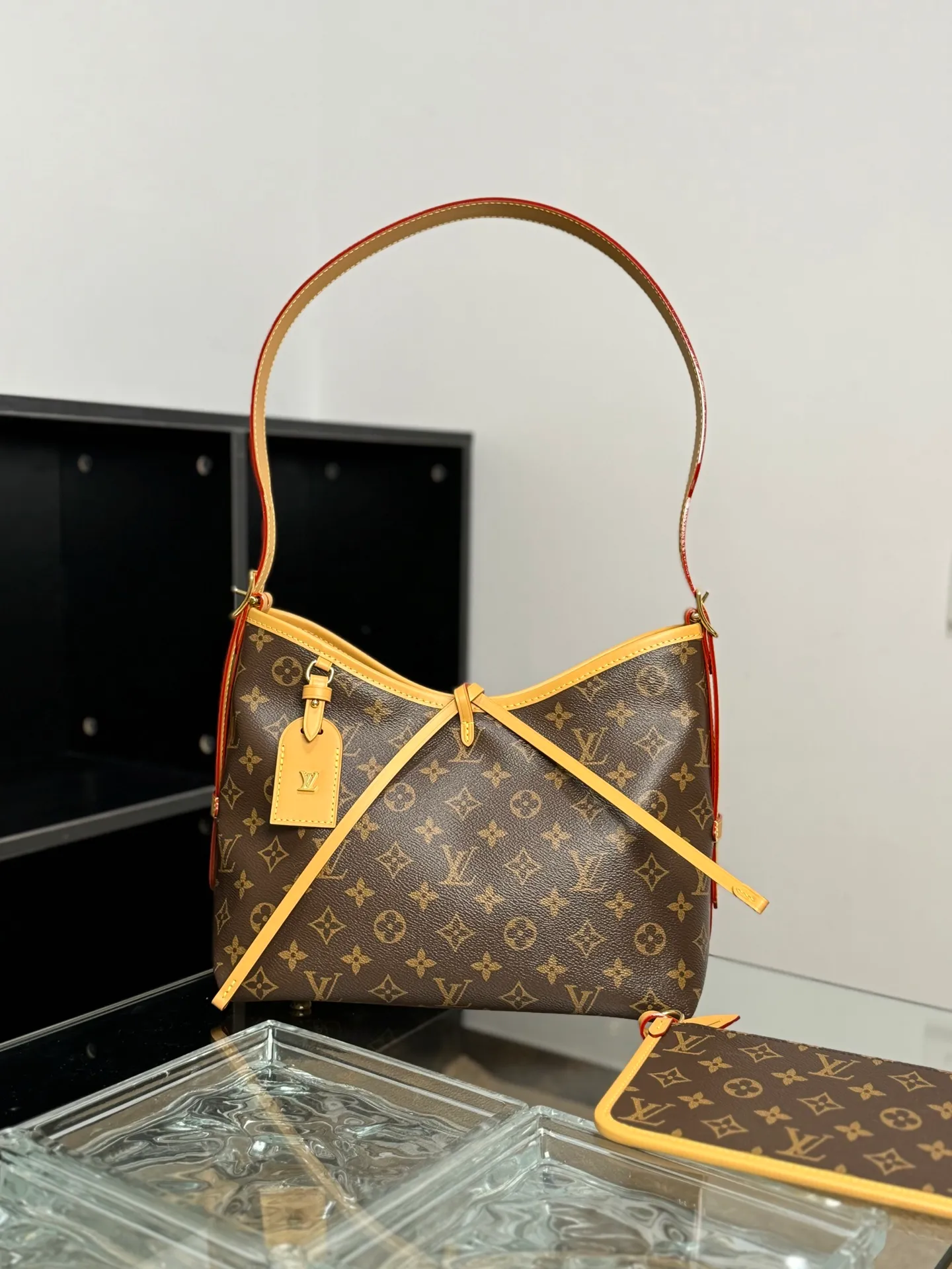 P¥1200 [Special grade MB, 163C01 chip version original leather] CARRYALL small handbag Model: M46203 Material: A-grade all-steel hardware, imported original fabric Size: 29x24x12cm