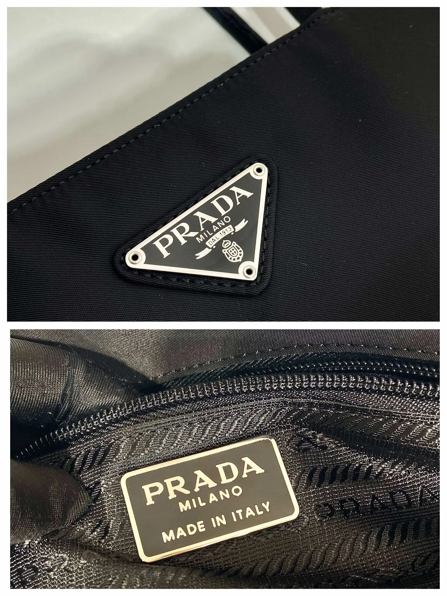 💰840🎉New tote bag🎉B6245 medium size🎉 This retro tote bag is made of imported nylon fabric, with the iconic triangle logo👏The design is simple and fashionable😘Large space capacity👍Very practical👍Retro fashion combined, so beautiful🎉🎉Another shopping bag that will never go out of style, if you like babies, hurry up and get it Length 30x height 27x base 9cm🎉🎉🎉👏👏👏