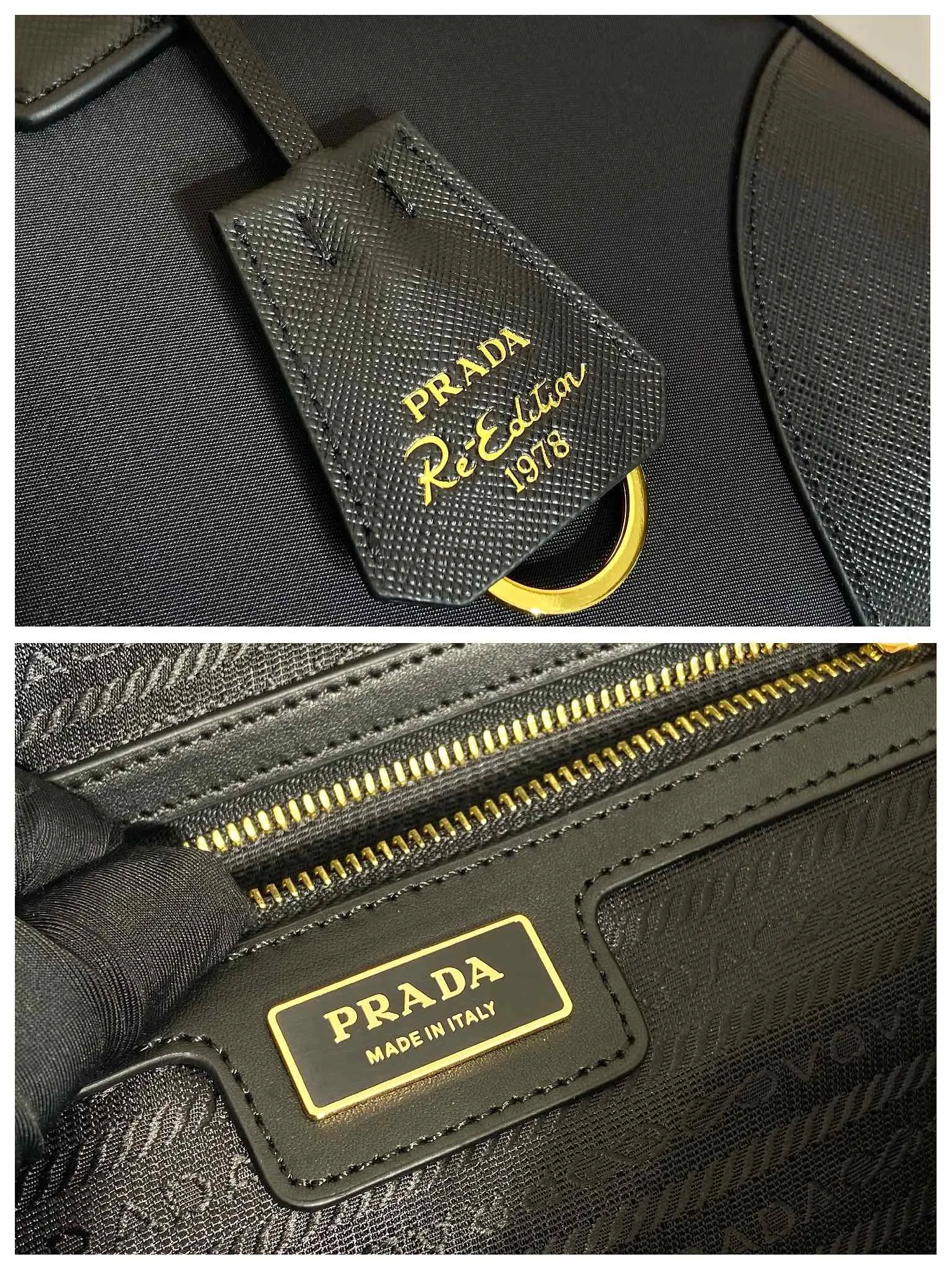 💰1520🎉New second-hand bag🎉1BB114 large🎉🎉 This double handle handbag is made of regenerated nylon, incorporating unique style elements and exquisite Saffiano leather details, completely subverting people's traditional perception of luxury goods. Practical design embellishments and exquisite details add a unique charm. Large capacity, practical and elegant👏Another popular style that will never go out of style🎉🎉 Length 35x Height 21.5x Bottom 10cm👏👏👏🎉🎉🎉