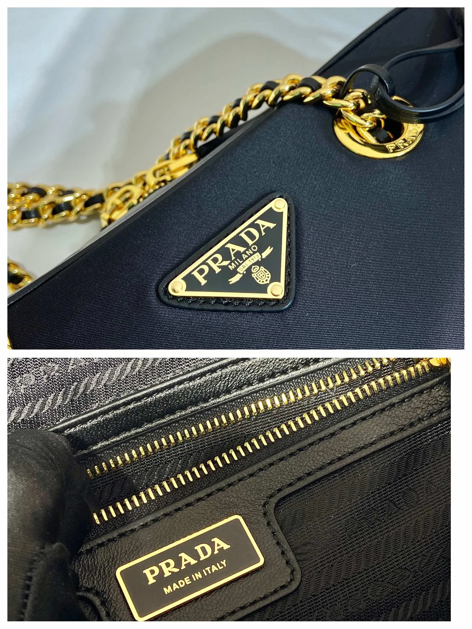 💰1380🎉New second-hand bag🎉1BB115A medium size🎉🎉 This second-hand bag is made of regenerated nylon, incorporating unique style elements, with exquisite calfskin details, and a shoulder strap designed with strips, completely subverting people's traditional perception of luxury goods. Practical design embellishments and exquisite details add a unique charm. Large capacity, practical and elegant👏Another popular style that will never go out of style🎉🎉Length 30xH 17.5 bottom 9cm👏👏👏🎉🎉🎉