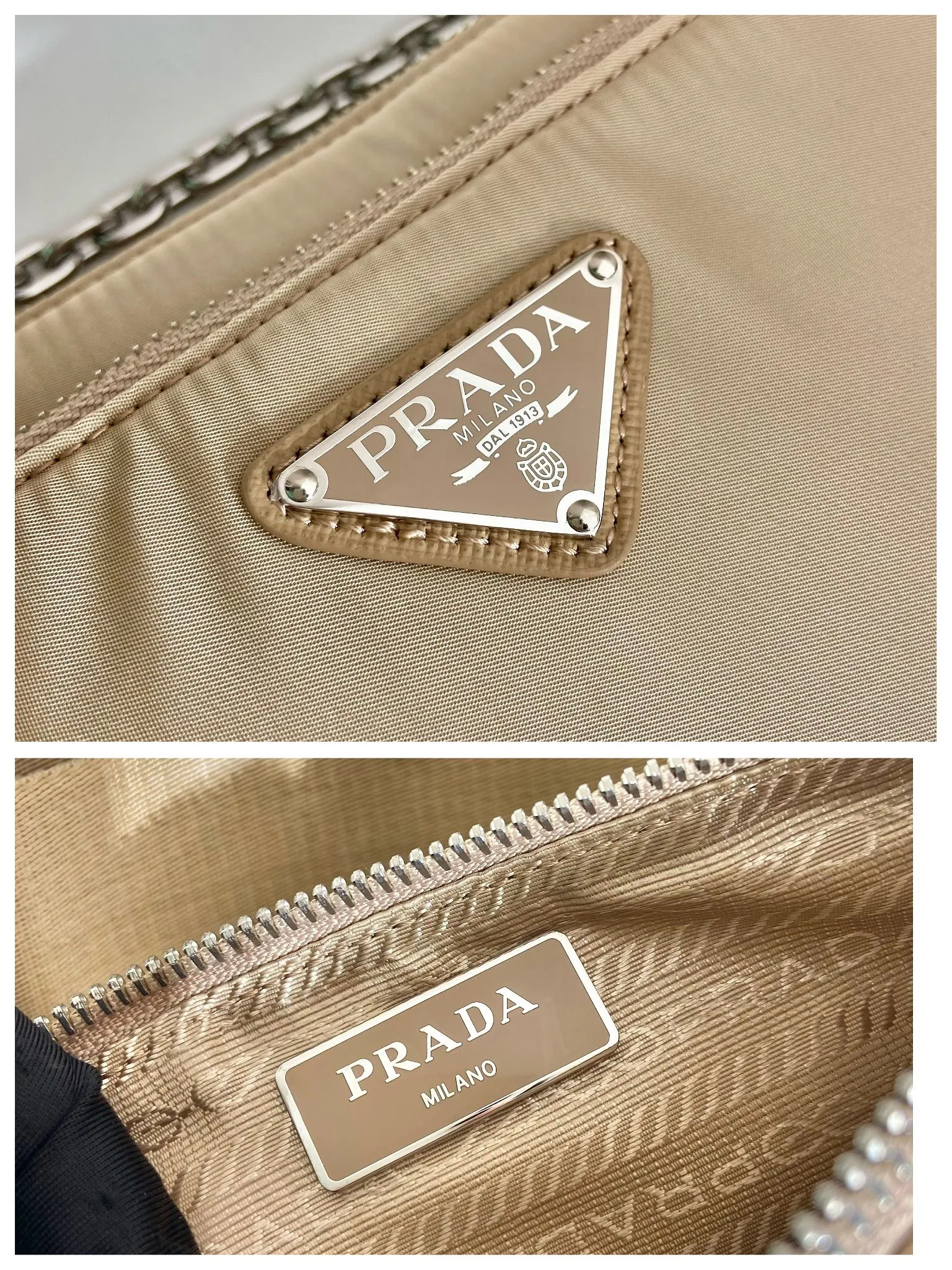 💰1120🎉Upgraded twin bag🎉1BH168/with small bag🎉🎉 This nylon twin bag is composed of 2 bags😘😘. The front handbag can be detached and transformed into a iron Hobo, and can also be used as a handbag. The upgraded design is to attach a small bag to the long shoulder strap. Very functional, one pack can be used in many ways, and can be exchanged for different occasions and different clothes at any time🙊🙊The upper body effect is beautiful😘😘, it is exactly what modern trendy Internet celebrities need, it is worth owning😘😘, hurry up and get it🙊🙊 Large: length 23x height 16x bottom 5.5cm Small: length 20x height 12cm