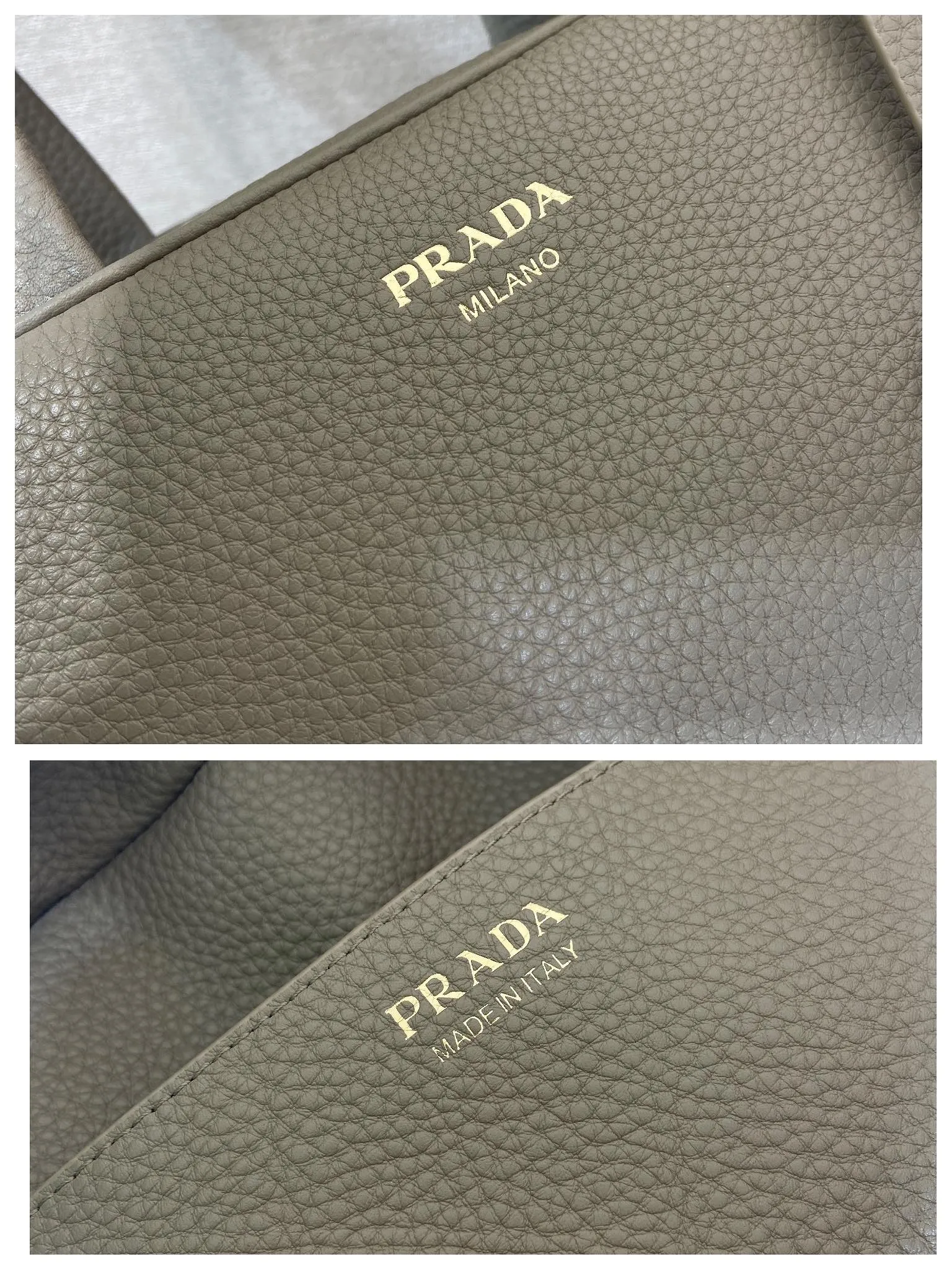 💰1840🎉New arrival 1BB148🎉🎉 Reinterpreted with a soft silhouette, this top handle bag in natural grain leather can be carried by hand or worn with a detachable shoulder strap and comes with 2 detachable hang tags. Metal hardware. It has an embossed letter logo on the front, a zipper closure, and two pockets, one of which is zippered. It has a large capacity and is a popular item that will never go out of style. Hurry up and get it🎉 Length 33x Height 22x Bottom 14cm🎉🎉🎉💰💰💰