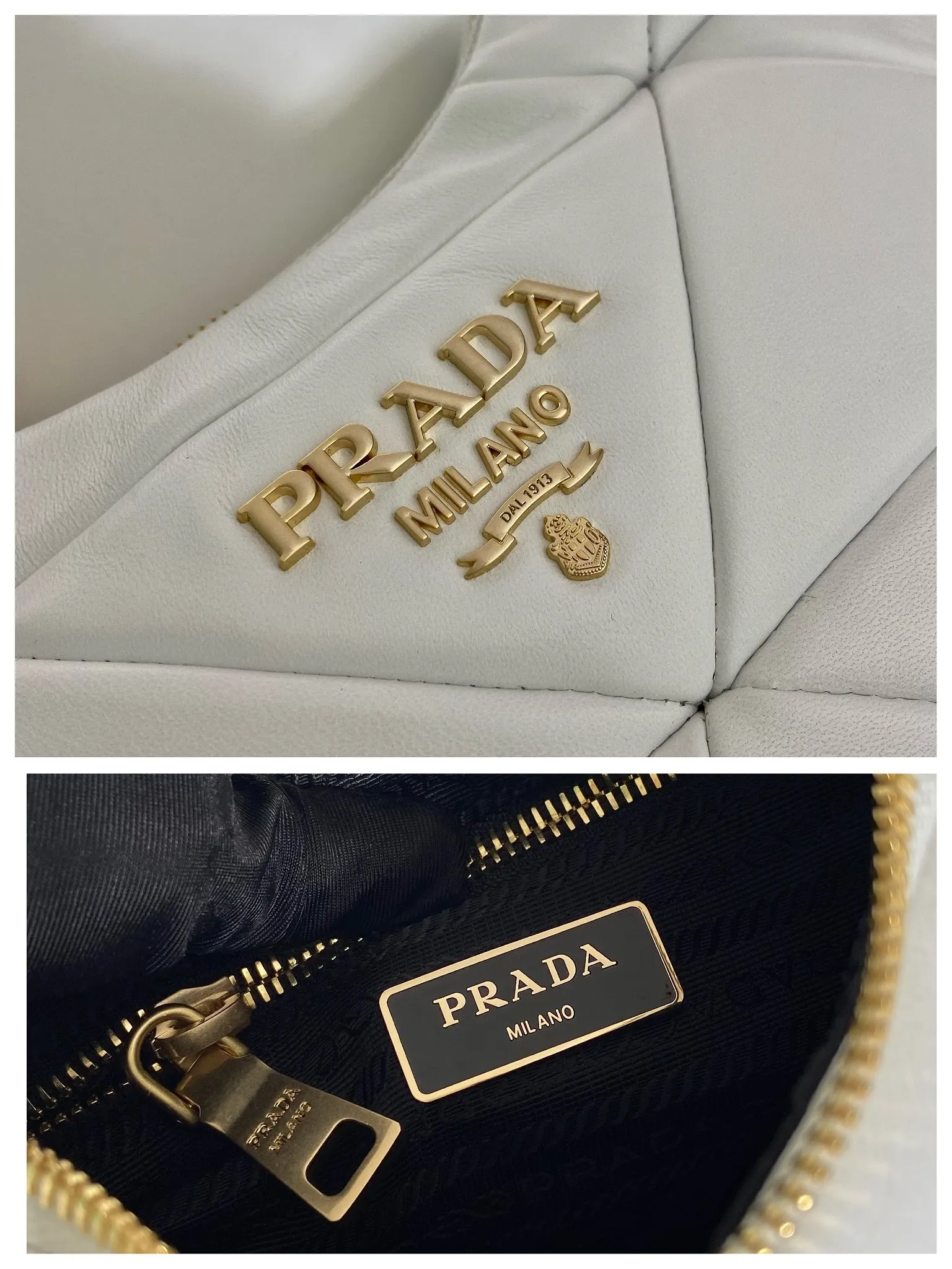💰1700🎉New style🎉1BD158🎉🎉 This System nappa leather shoulder bag is decorated with a triangular pattern created with gorgeous stitching, highlighting the brand's craftsmanship. The chain handle evokes the association of jewelry and is detachable. The metal lettering logo on the front is outlined with the iconic triangular stitching, and the brand style is immediately visible. Can be carried by hand/shoulder strap/cross-body, highly functional👍If you like babies, hurry up and get it🎉🎉 Length 25 height 18x ​​base 7cm🎉🎉🎉👏👏👏