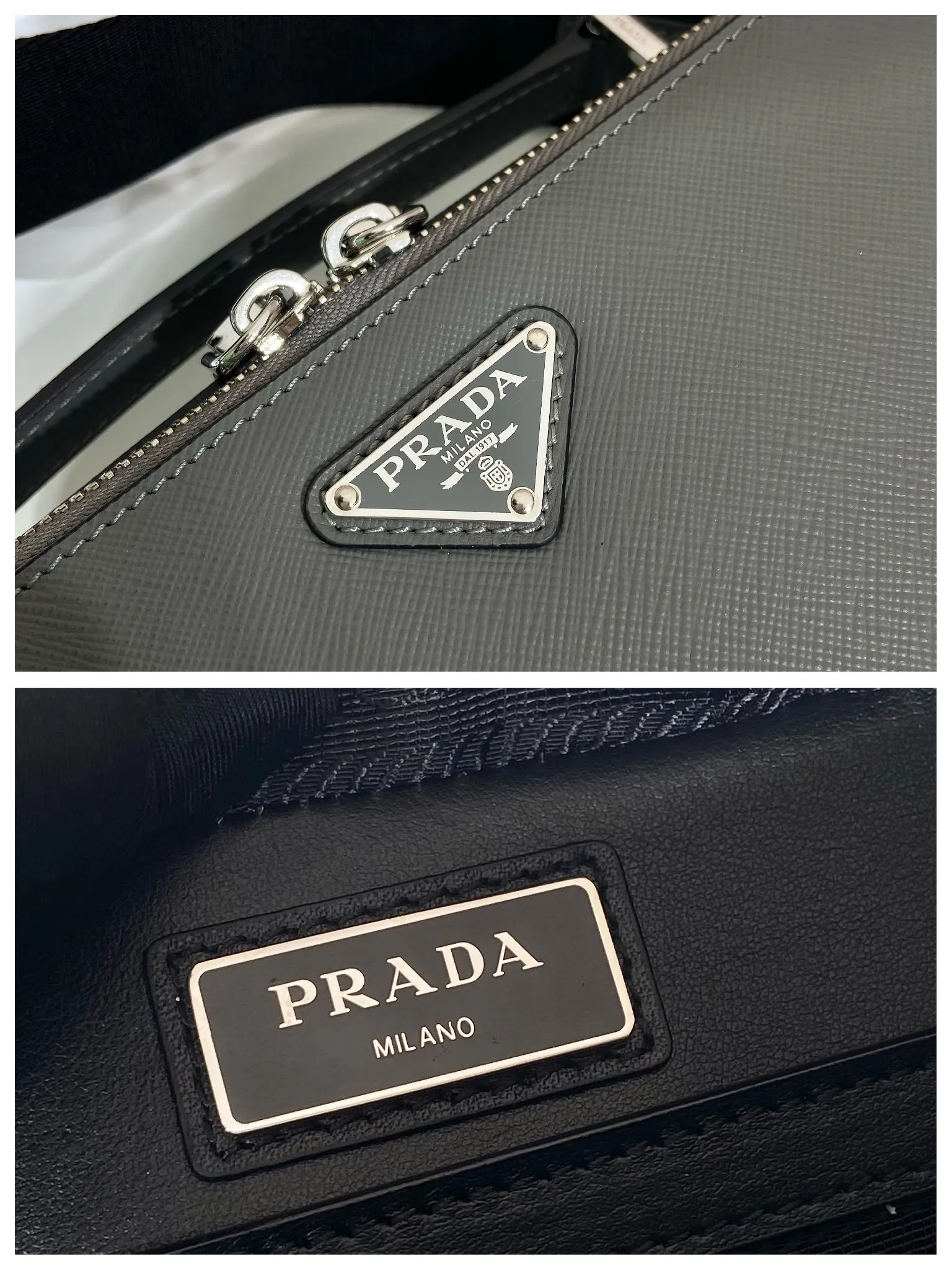 💰1640🎉Upgrade Board🎉2VH069🎉🎉 This Brique handbag is made of Saffiano leather, and its simple lines highlight a striking style. The iconic Saffiano leather material is synonymous with luxury and a status symbol of traditional Italian leather goods manufacturing craftsmanship. This handbag has an elegant design, equipped with handles and a detachable long nylon shoulder strap, which is more simple and elegant. Get it now🎉🎉 Length 22x Height 16x Bottom 6cm