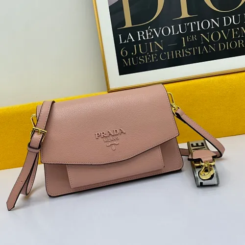 All categories Official website "Brand Women's Bags" Women's Bags 💙 PRADA 2022 official new Prada leather crossbody bag wholesale 58002300 High quality Size: 27-17-10CM