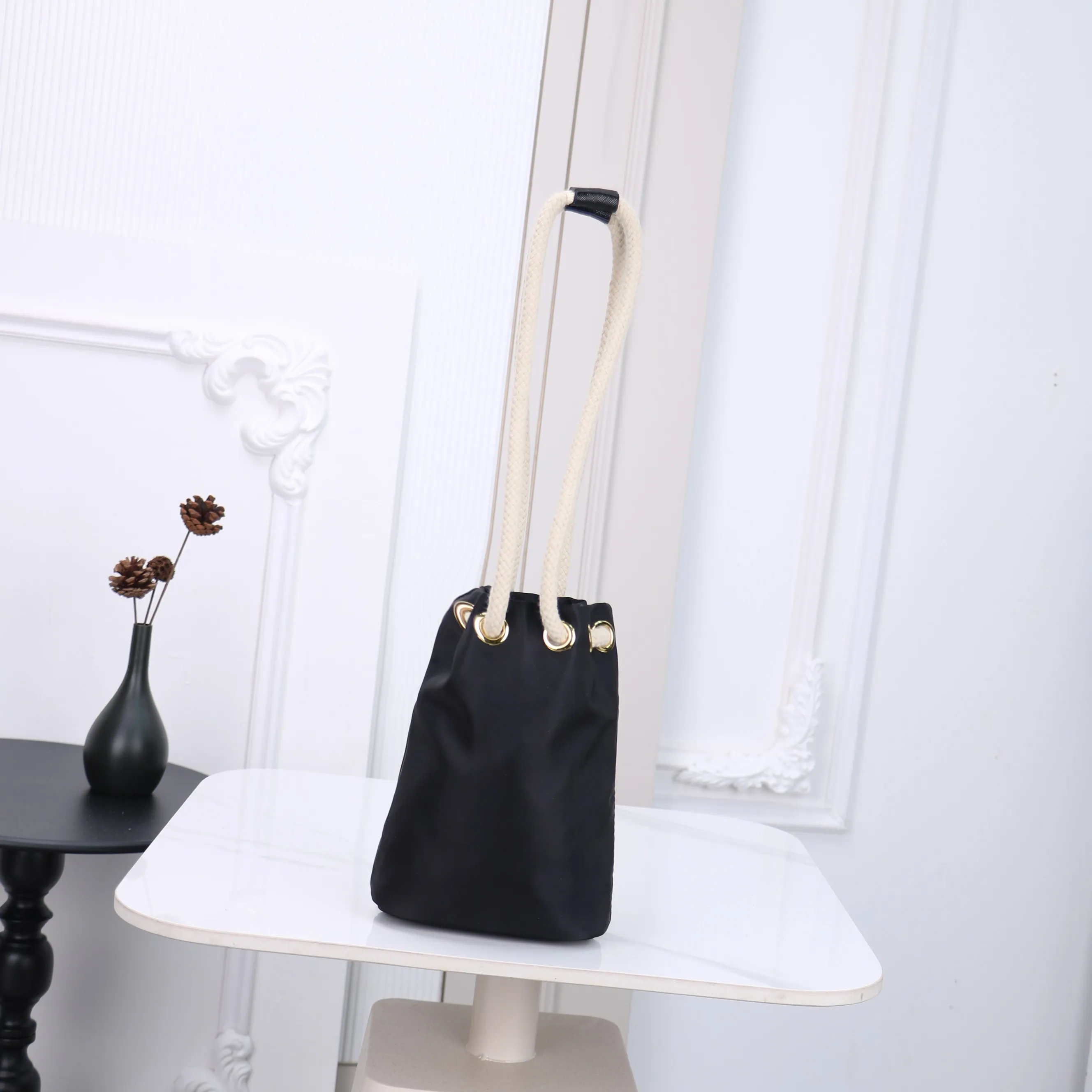 All Categories Official Website "Brand Women's Bags" Women's Bags 💙 PRADA 2026 New Prada Bucket Bag