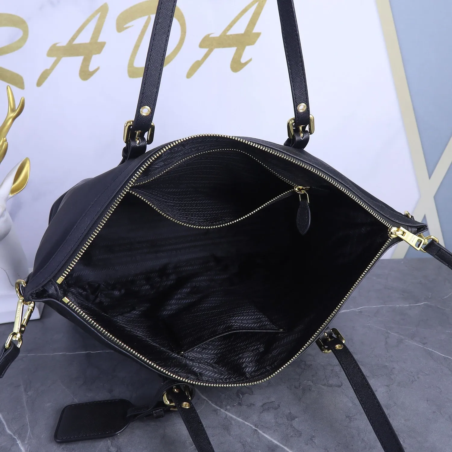 All categories Official website "Brand Women's Bags" Women's Bags 💙 PRADA 2022 official new Prada handbag wholesale 58003080 Original order quality Size: 48-35-29CM