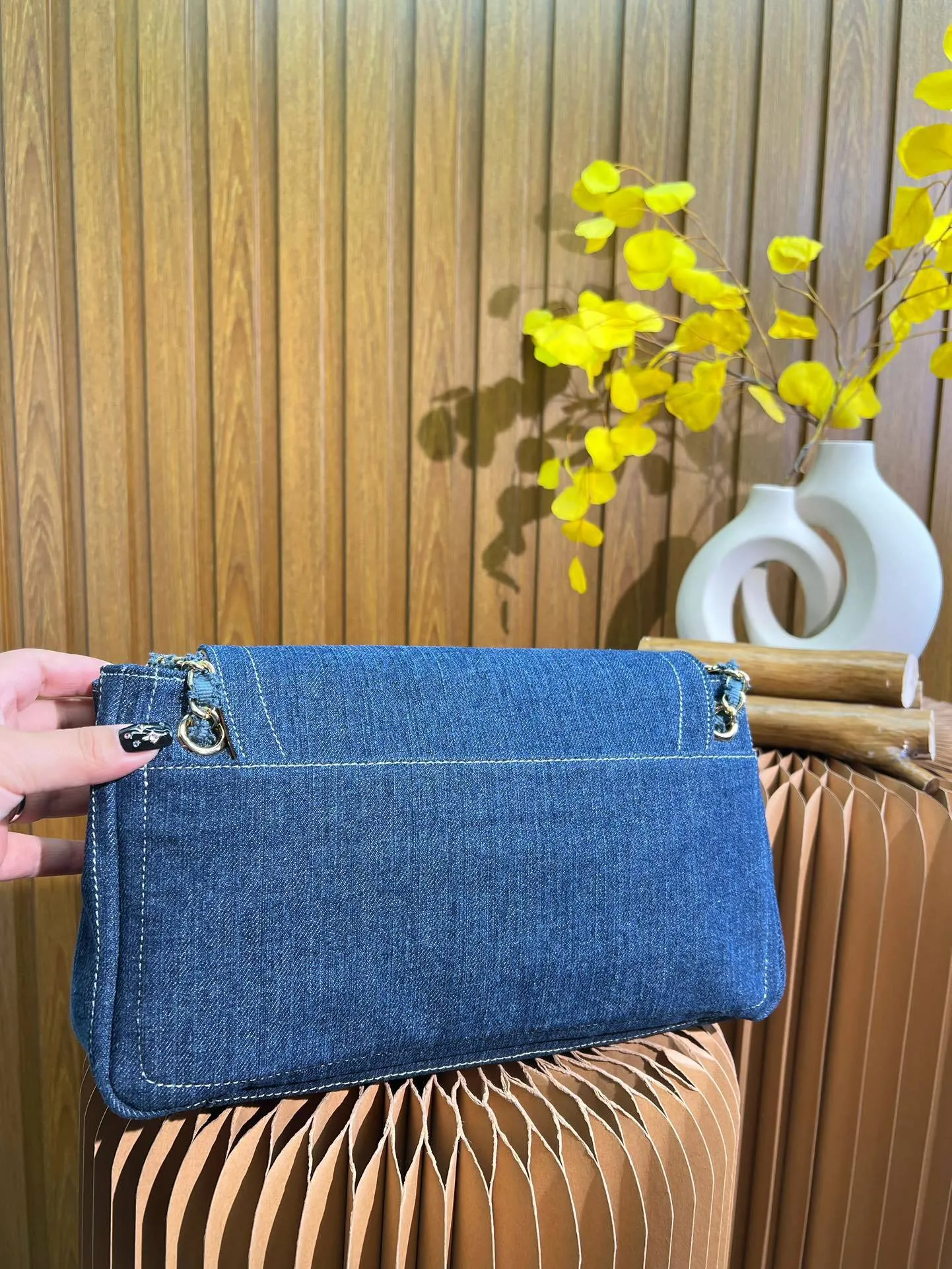 All Categories Official Website "Brand Women's Bags" Women's Bags 💙 PRADA 2023 latest version Prada denim crossbody bag