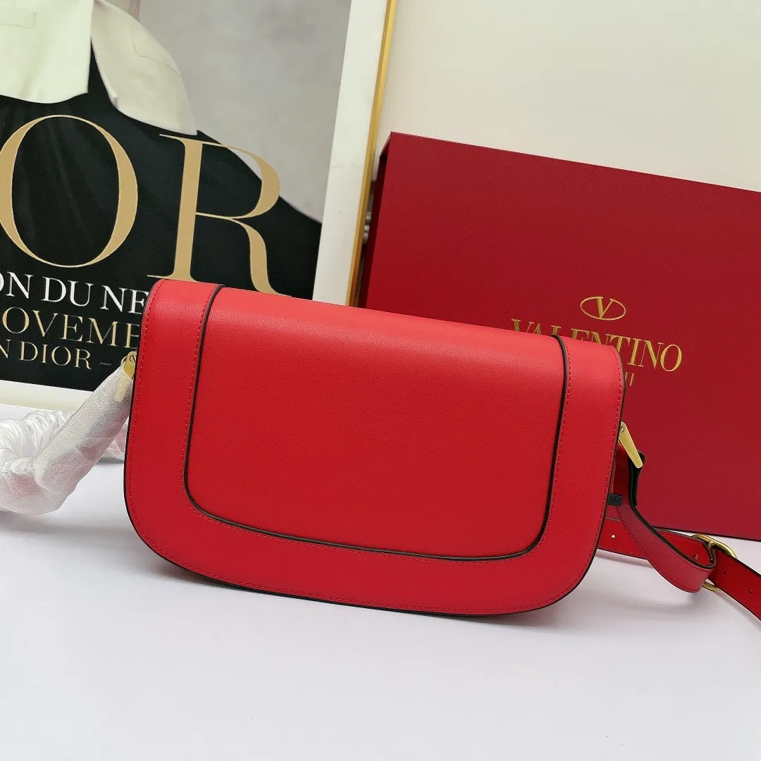 All Categories Official Website "Brand Women's Bags" Women's Bags 💙 Valentino 2023 New Valentino Calfskin Crossbody Bag