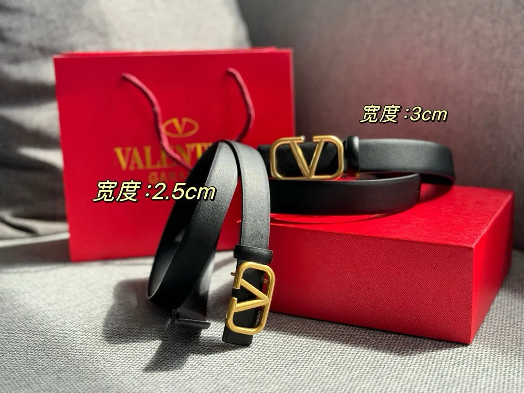 P180 Valentino classic letter series, the same style as the stars. Width 2.5CM 3CM hardware uses logo classic cowhide fabric, can be worn on both sides! A non-contrasting belt! Goddess style and couple style! Fashion essentials for men and women [color][color][color]