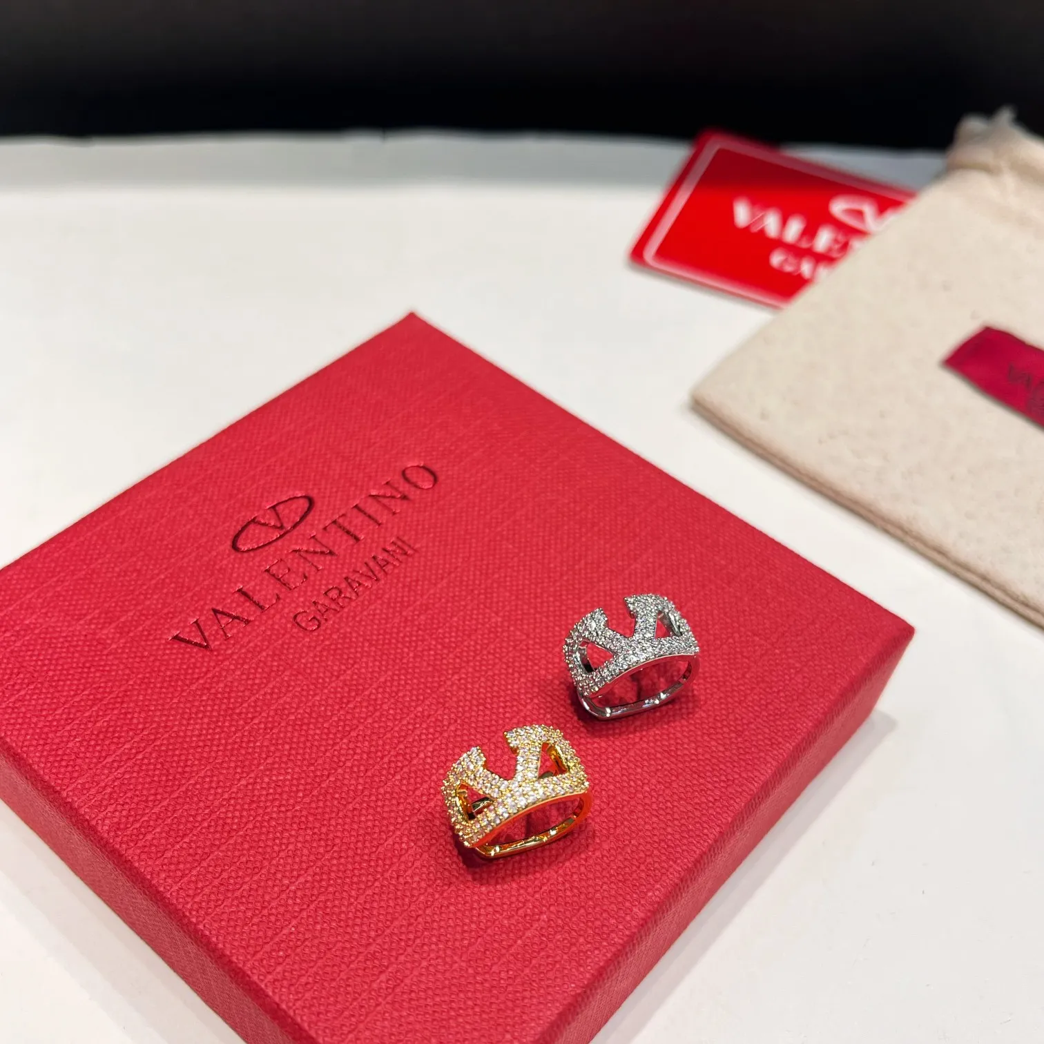 Valentino earrings single ear cuff