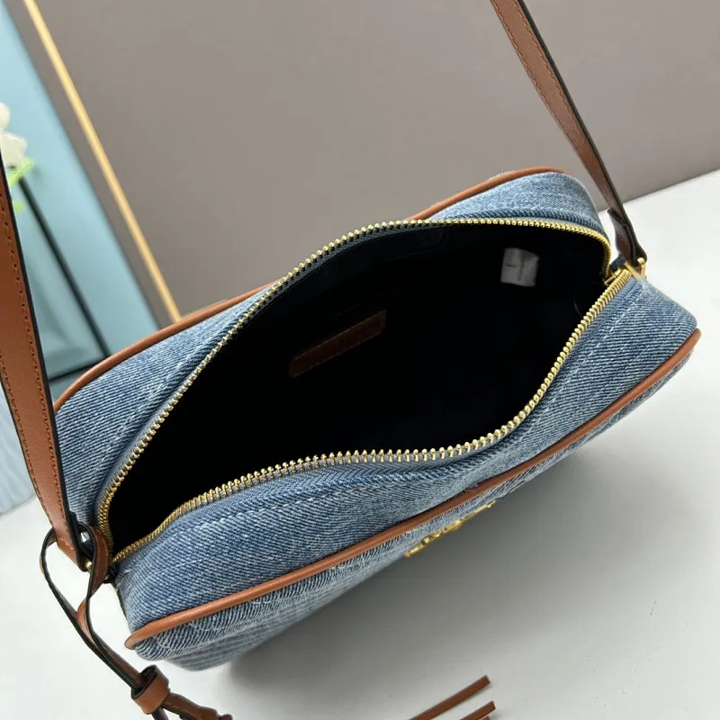 All Categories Official Website "Brand Women's Bags" Women's Bags 💙 YSL 2023 New YSL Washed Denim Crossbody Bag