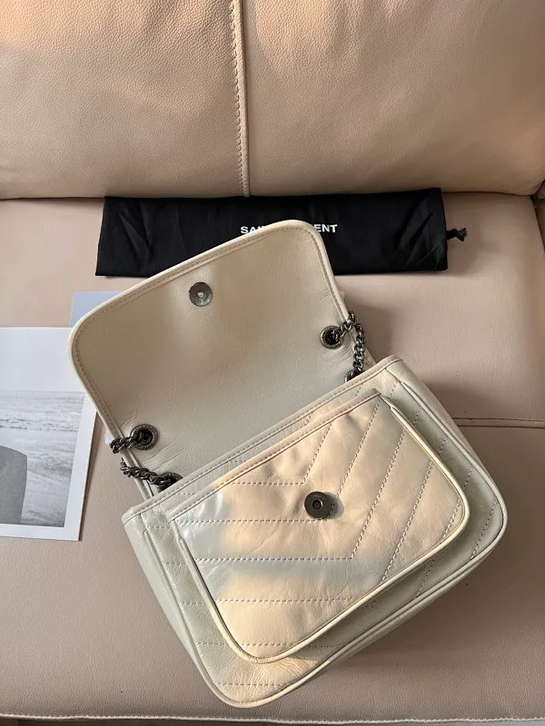 All Categories Official Website "Brand Women's Bags" Women's Bags 💙 YSL 58002200 2023 counters also sell YSL crossbody bag, first layer cowhide 24CM