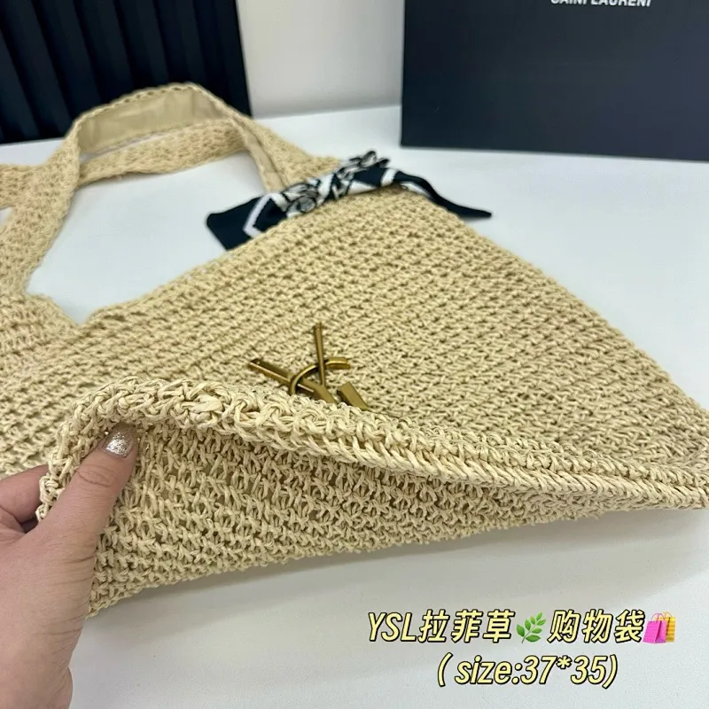 All Categories Official Website "Brand Women's Bags" Women's Bags 💙 YSL 2025 New YSL Woven Tote Bag