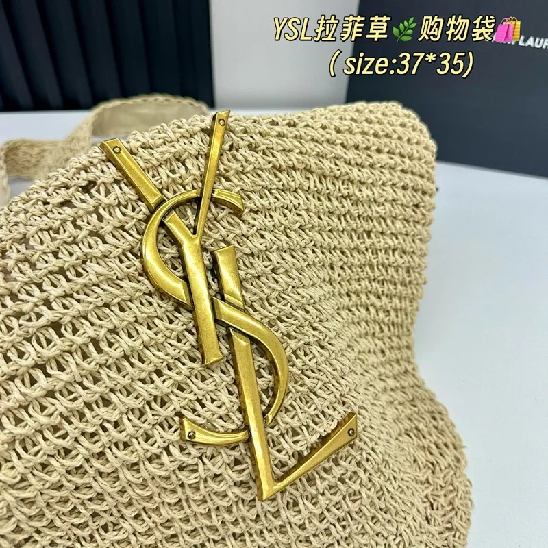 All Categories Official Website "Brand Women's Bags" Women's Bags 💙 YSL 2025 New YSL Woven Tote Bag