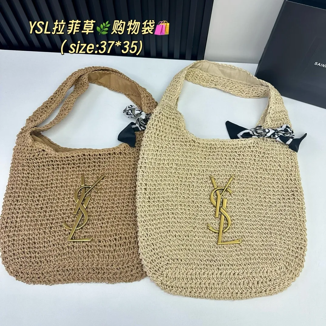 All Categories Official Website "Brand Women's Bags" Women's Bags 💙 YSL 2025 New YSL Woven Tote Bag