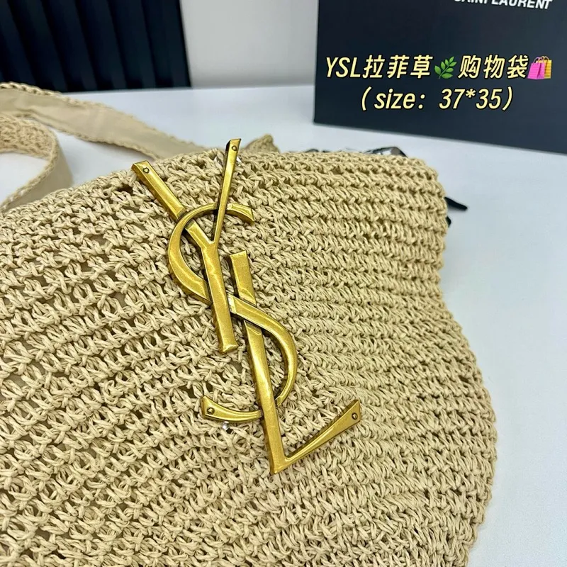 All Categories Official Website "Brand Women's Bags" Women's Bags 💙 YSL 2025 New YSL Woven Tote Bag