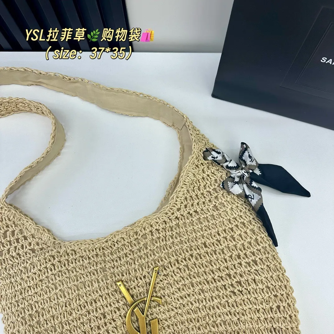All Categories Official Website "Brand Women's Bags" Women's Bags 💙 YSL 2025 New YSL Woven Tote Bag