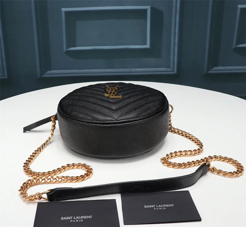 All categories Official website "Brand Women's Bags" Women's Bags 💙 YSL 2023 New YSL Small Round Bag