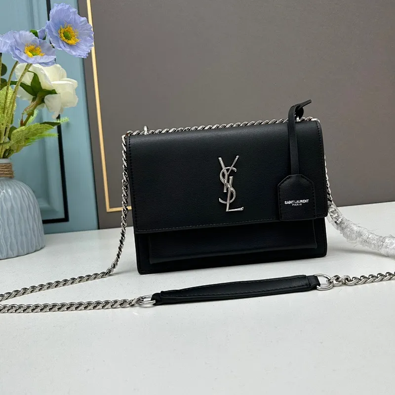 All Categories Official Website "Brand Women's Bags" Women's Bags 💙 YSL 2023 New YSL Cowhide Crossbody Bag
