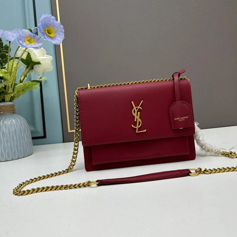 All Categories Official Website "Brand Women's Bags" Women's Bags 💙 YSL 2023 New YSL Cowhide Crossbody Bag