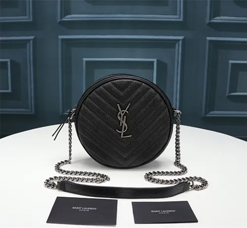 All categories Official website "Brand Women's Bags" Women's Bags 💙 YSL 2023 New YSL Small Round Bag