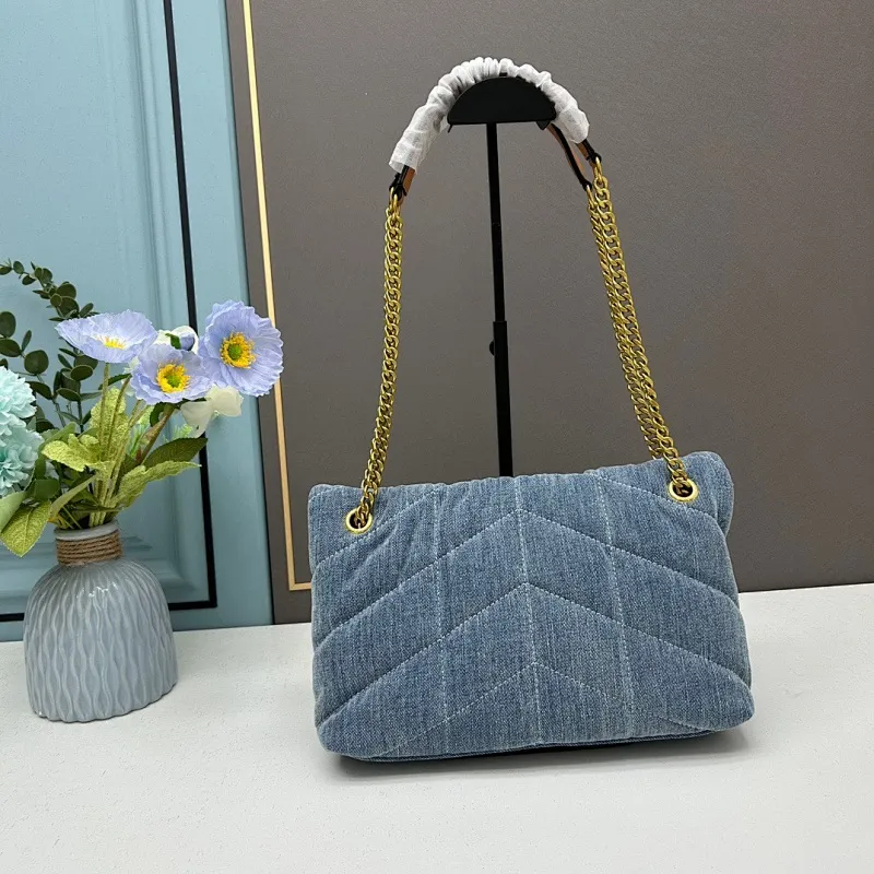 All Categories Official Website "Brand Women's Bags" Women's Bags 💙 YSL 2023 New YSL Denim Camera Bag