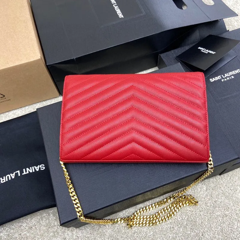 Big red ball pattern leather/gold buckle 🌈MONOGRAM caviar pattern original leather version envelope bag 👍A super practical small bag, the most classic style 👏100% original cowhide with fine handcrafting; customized metal Y family logo highlights personality; flip-top design ensures safety of use; small bag has large capacity, with 20 card slots, two banknote compartments, two central compartments, and an inner zipper bag to hold everything‼ ️20210630 Model: 360462 [original leather] Size: 22.5*14*4cm