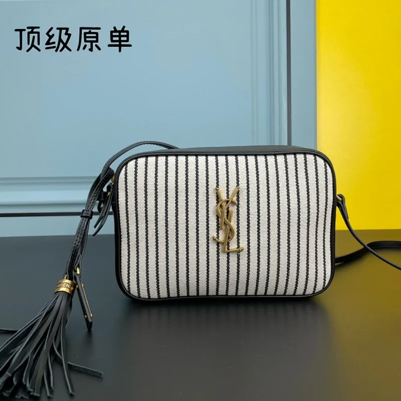 All categories Official website "Brand Women's Bags" Women's Bags 💙 YSL 2022 Official New YSL Imported Italian Cowhide Camera Bag Wholesale 58004300 High Quality Size: 23-16-6CM