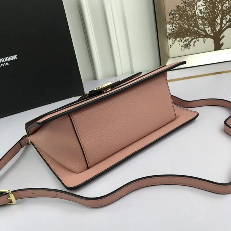 All Categories Official Website "Brand Women's Bags" Women's Bags 💙 YSL 2022 Official New Yves Saint Laurent Imported Palm Print Cowhide Crossbody Bag Wholesale 58001900 High Quality Size: 26-16-9CM