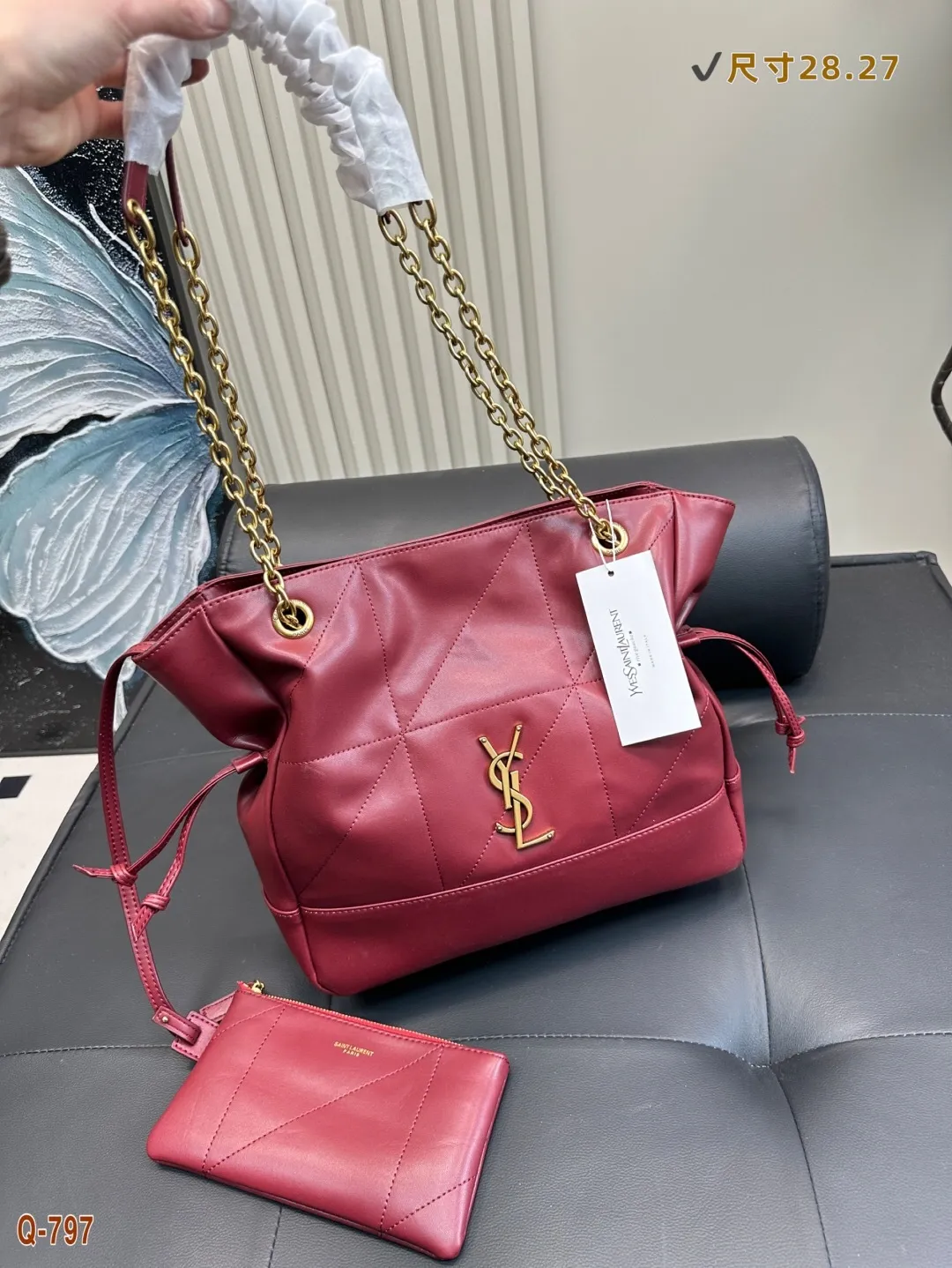 All Categories Official Website "Brand Women's Bags" Women's Bags 💙 YSL 2025 New YSL Lucky Bag Bucket Bag
