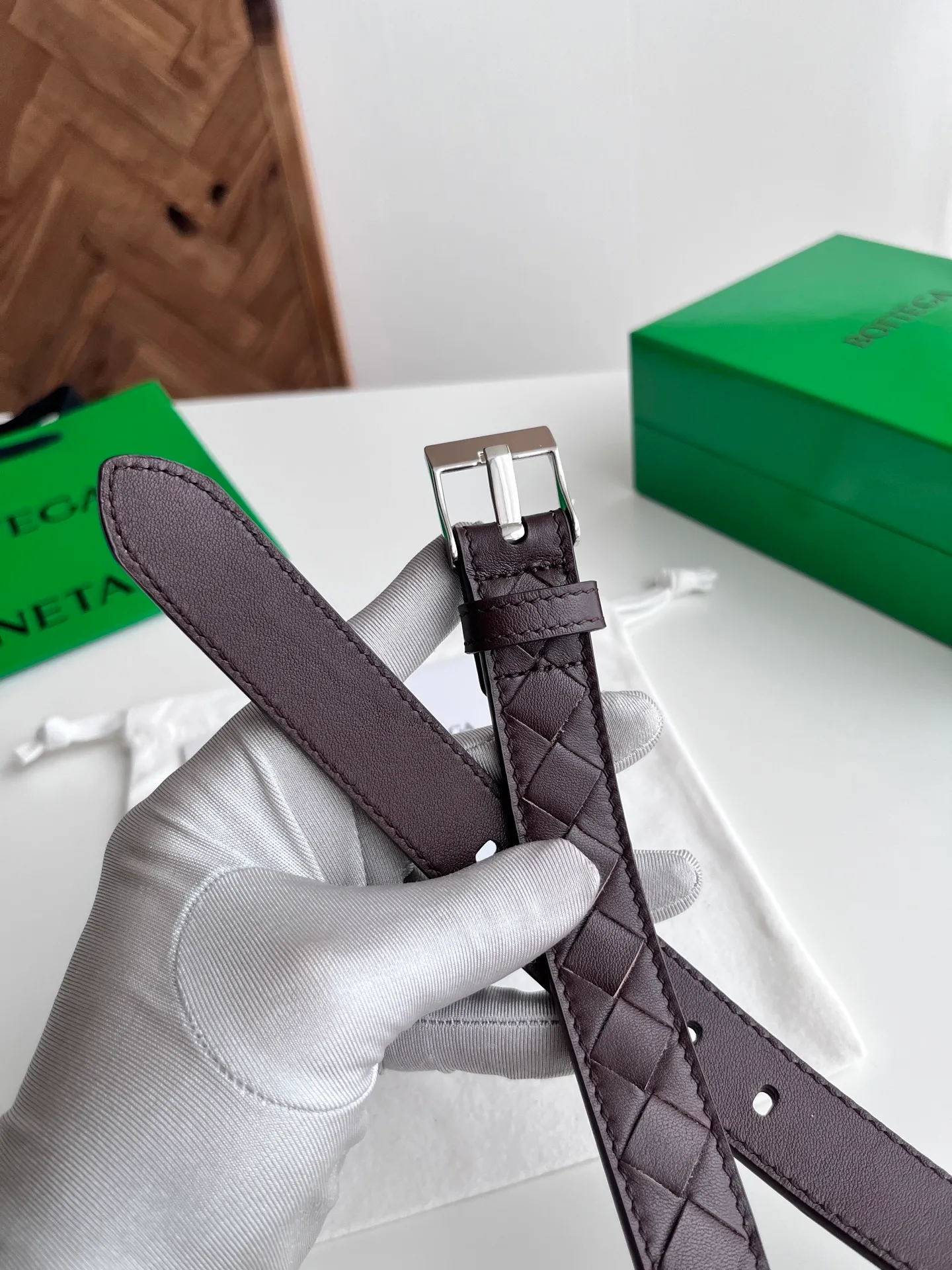 💰520💰Full package💰 💍Purchase level Bv⚡️🌹2025 new women's woven belt, pure handmade intreccio large plaid weaving, double-sided Italian calfskin with micro-retro gold buckle design pin buckle⚡️🌹Width 2.5cm