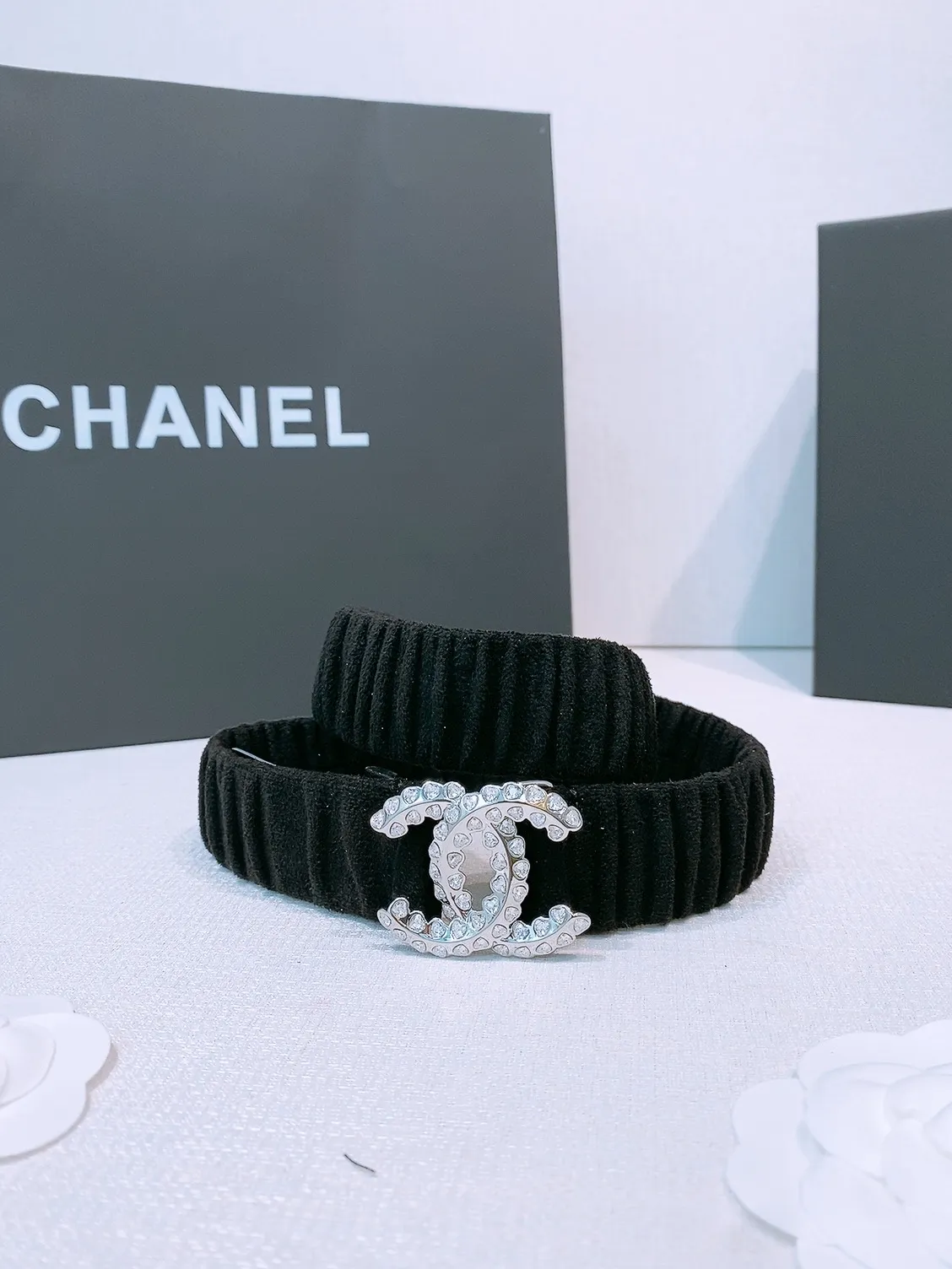 💰460💰Full package💰 💍Purchase level Chanel ⚡️🌹chanel 25c cc rhinestones Brass logo buckle Calfskin Silver metal and gold metal 3.0cm boutique Full of elasticity Versatile Elegant Size including buckle S=65cm total length (available 75, 80, 85) M=70cm L =75cm XL=80cm, one size can be used in 3 to 4 sizes!