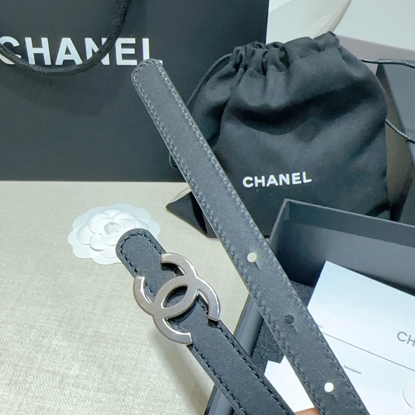 💰440💰Full package💰 💍Purchase-grade Chanel belt⚡️🌹Width 1.5cm, double-sided first-layer imported cowhide⚡️🌹Length: 75-100 Euro, copper five-button original mold opening and customization