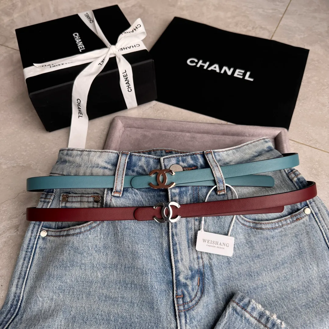 💰440💰Full package💰 💍Purchase-grade Chanel belt⚡️🌹Width 1.5cm, double-sided first-layer imported cowhide⚡️🌹Length: 75-100 Euro, copper five-button original mold opening and customization