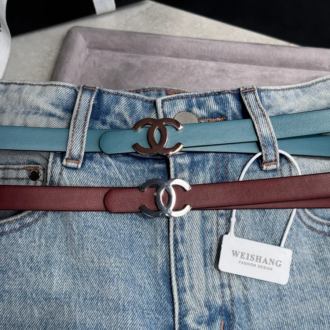 💰440💰Full package💰 💍Purchase-grade Chanel belt⚡️🌹Width 1.5cm, double-sided first-layer imported cowhide⚡️🌹Length: 75-100 Euro, copper five-button original mold opening and customization
