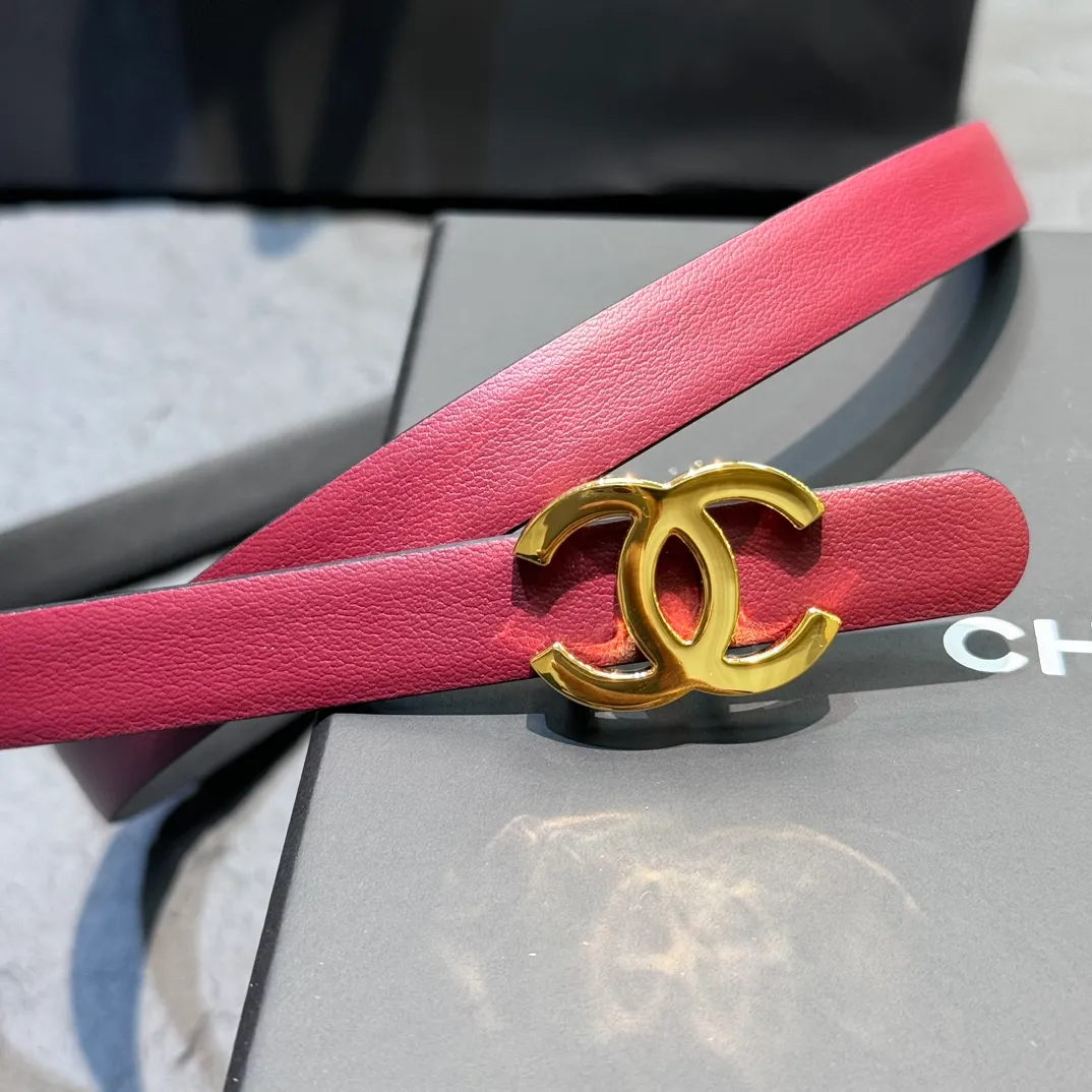 💰440💰Full package💰 💍purchasing grade Chanel 25c imported fetal cowhide 1.5cm soft to the touch exquisite belt classic chain buckle super texture