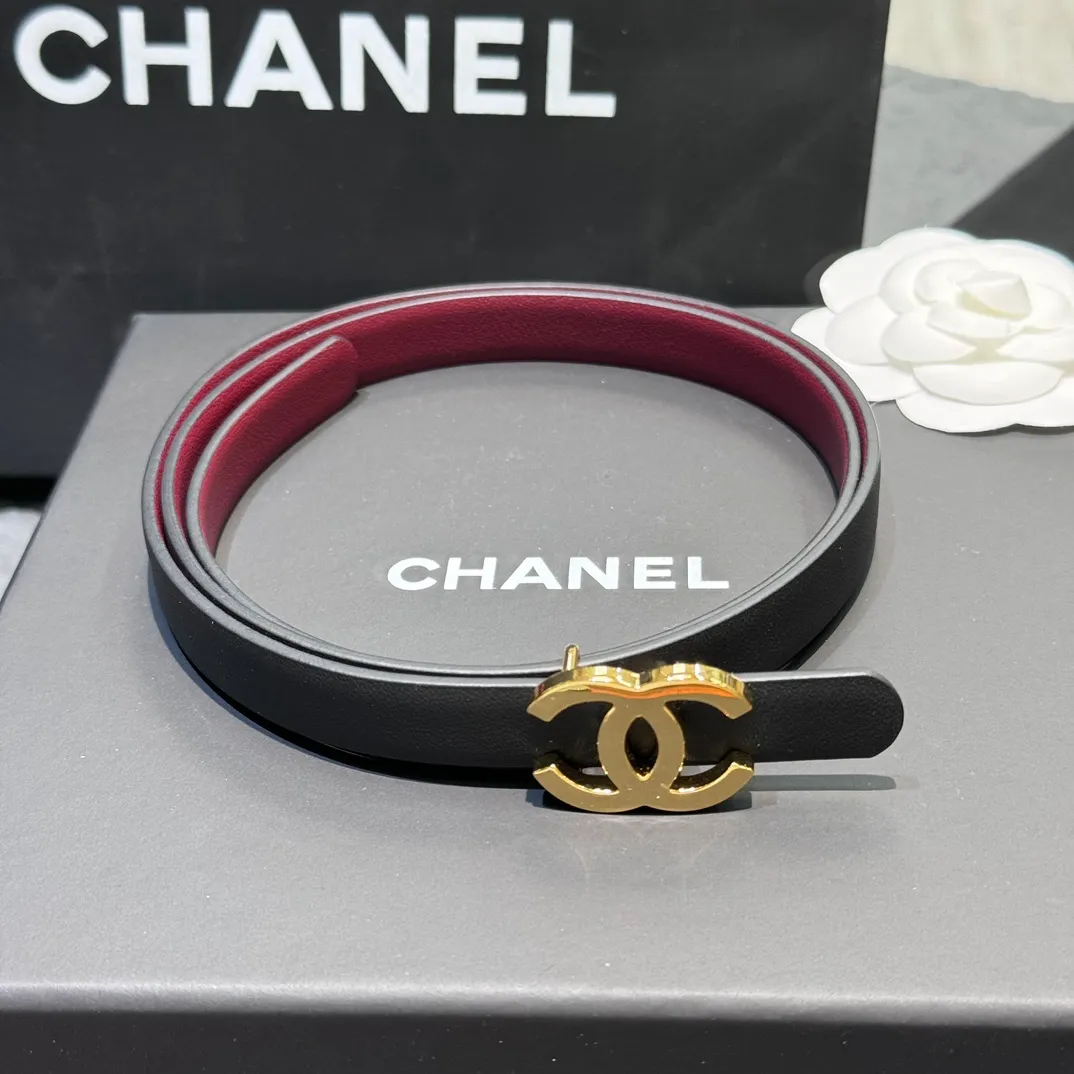 💰440💰Full package💰 💍purchasing grade Chanel 25c imported fetal cowhide 1.5cm soft to the touch exquisite belt classic chain buckle super texture