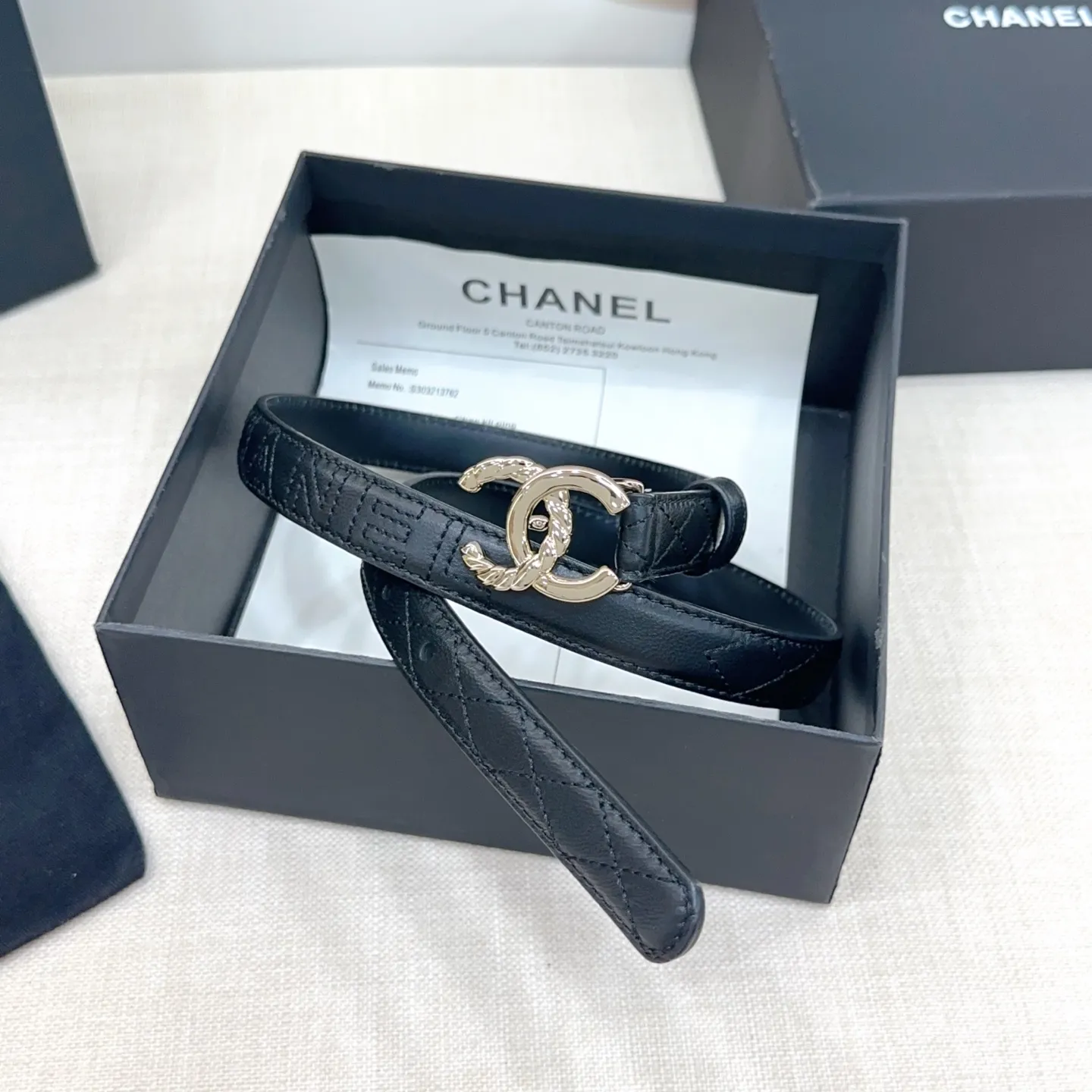 💰480💰Full package💰 💍Purchasing-grade Chanel belt⚡️🌹Width 2.0cm, double-sided first-layer cowhide, length 75-100cm European⚡️🌹Copper hardware buckle original mold opening and customization