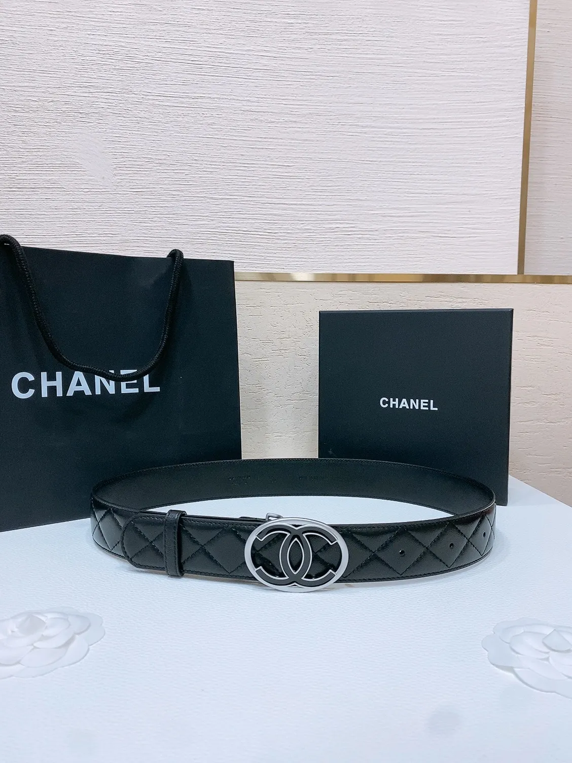 💰560💰Full package💰 💍Purchasing level Grandma 4.0cm⚡️🌹Chanel 24cc logo buckle⚡️🌹Brass metal imported lambskin rhombus belt body⚡️🌹First-layer cowhide bottom soft to the touch and delicate 3.8cm