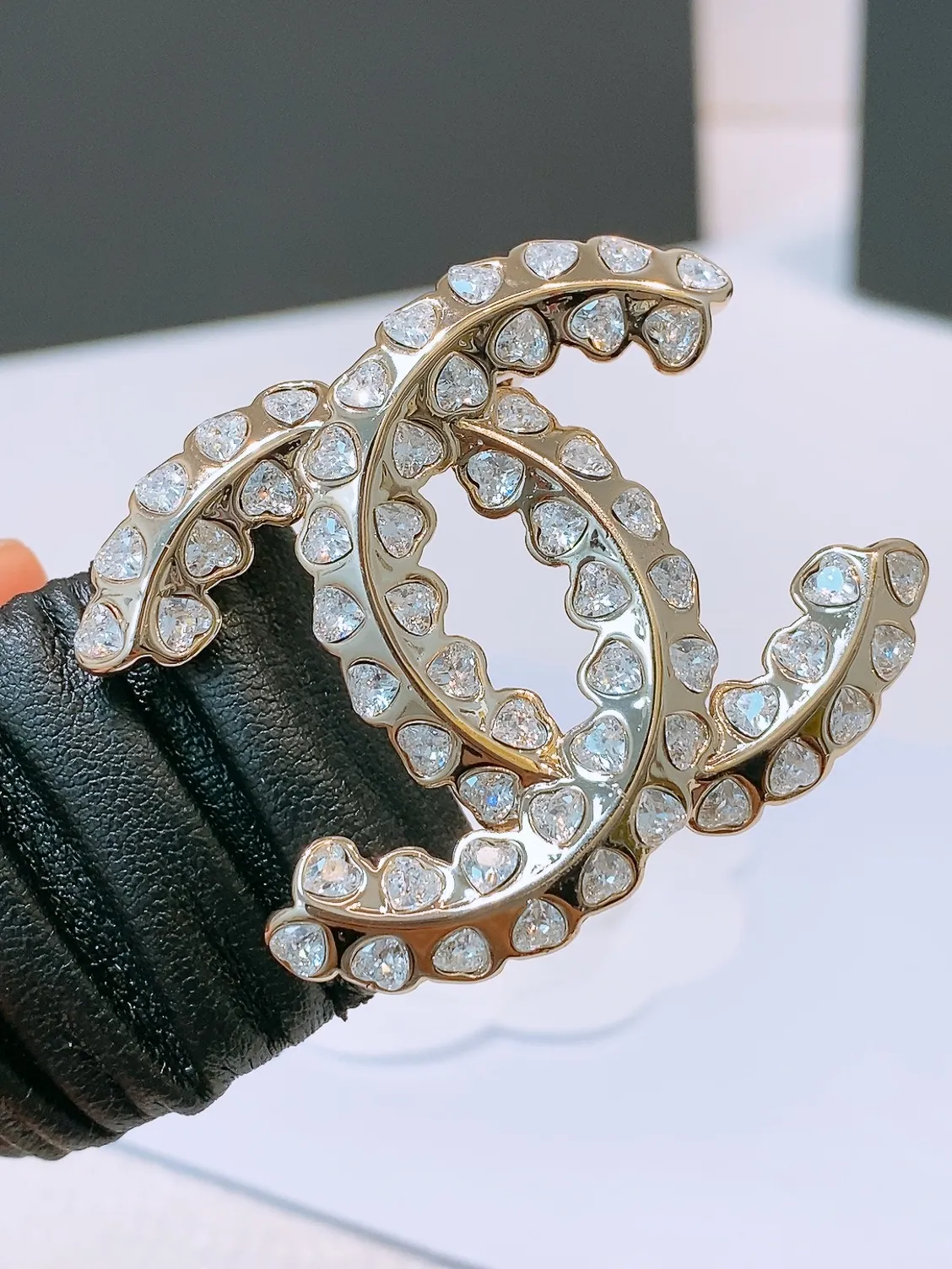 💰460💰Full package💰 💍Purchase level Chanel ⚡️🌹chanel 25c cc rhinestones Brass logo buckle Calfskin Silver metal and gold metal 3.0cm boutique Full of elasticity Versatile Elegant Size including buckle S=65cm total length (available 75, 80, 85) M=70cm L =75cm XL=80cm, one size can be used in 3 to 4 sizes!