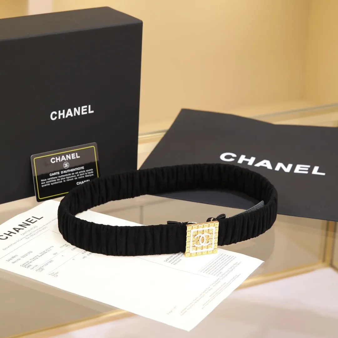 💰460💰Full package💰 💍Purchase level Chanel chanel⚡️🌹cc squares resin white and black logo small squares brass logo buckle calfskin silver metal and gold metal 3.0cm high-quality elastic versatile elegant elegant code number including buckle S=65cm total length (available 75, 80, 85) M=70cm L =75cm XL=80cm, one size can be used in 3 to 4 sizes!