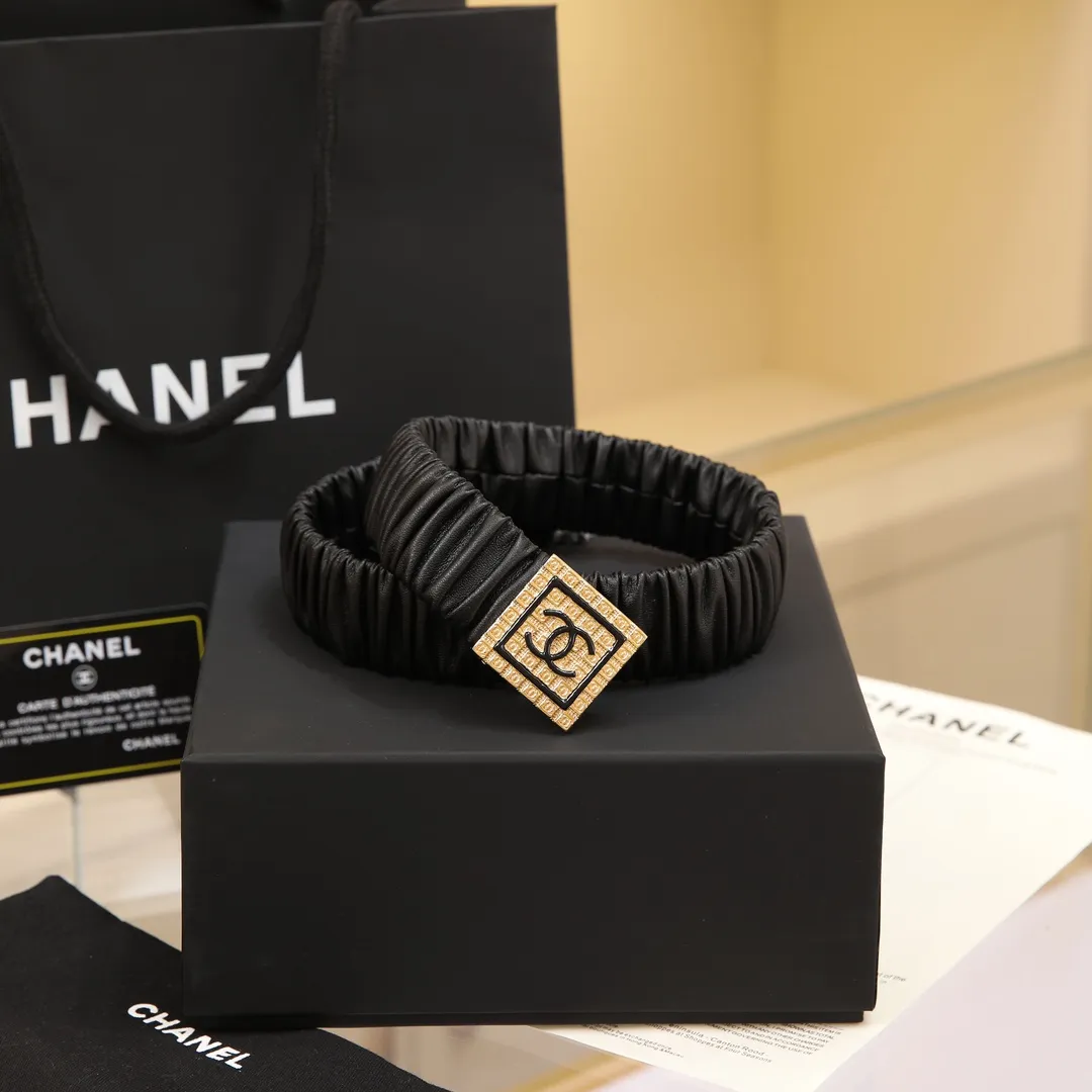 💰460💰Full package💰 💍Purchase level Chanel chanel⚡️🌹cc squares resin white and black logo small squares brass logo buckle calfskin silver metal and gold metal 3.0cm high-quality elastic versatile elegant elegant code number including buckle S=65cm total length (available 75, 80, 85) M=70cm L =75cm XL=80cm, one size can be used in 3 to 4 sizes!