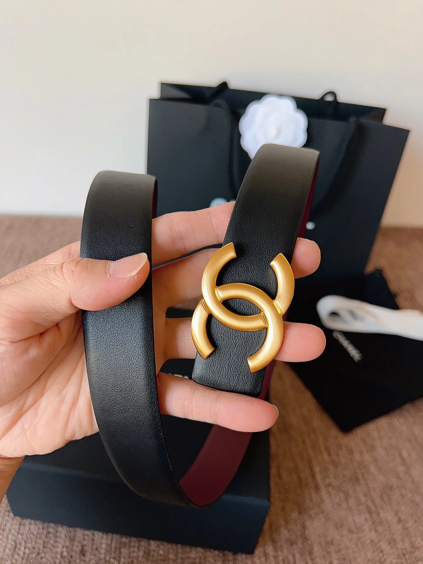 💰460💰Full package💰 💍Purchasing-grade Chanel CHANEL⚡️🌹3.0cm Xiaoxiang women's belt, double-sided imported first-layer original calfskin, pure copper hardware, low-key luxury