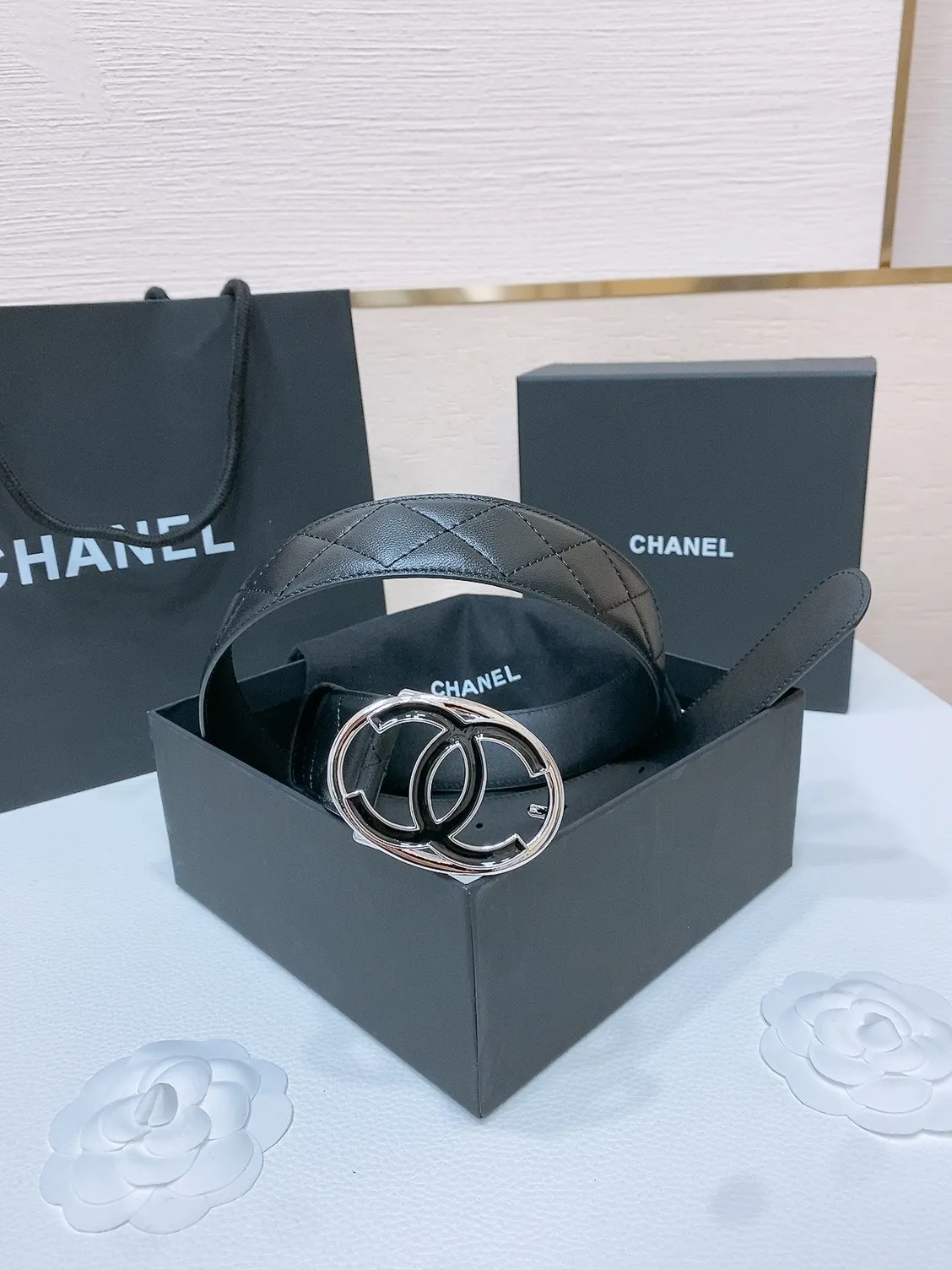 💰560💰Full package💰 💍Purchasing level Grandma 4.0cm⚡️🌹Chanel 24cc logo buckle⚡️🌹Brass metal imported lambskin rhombus belt body⚡️🌹First-layer cowhide bottom soft to the touch and delicate 3.8cm