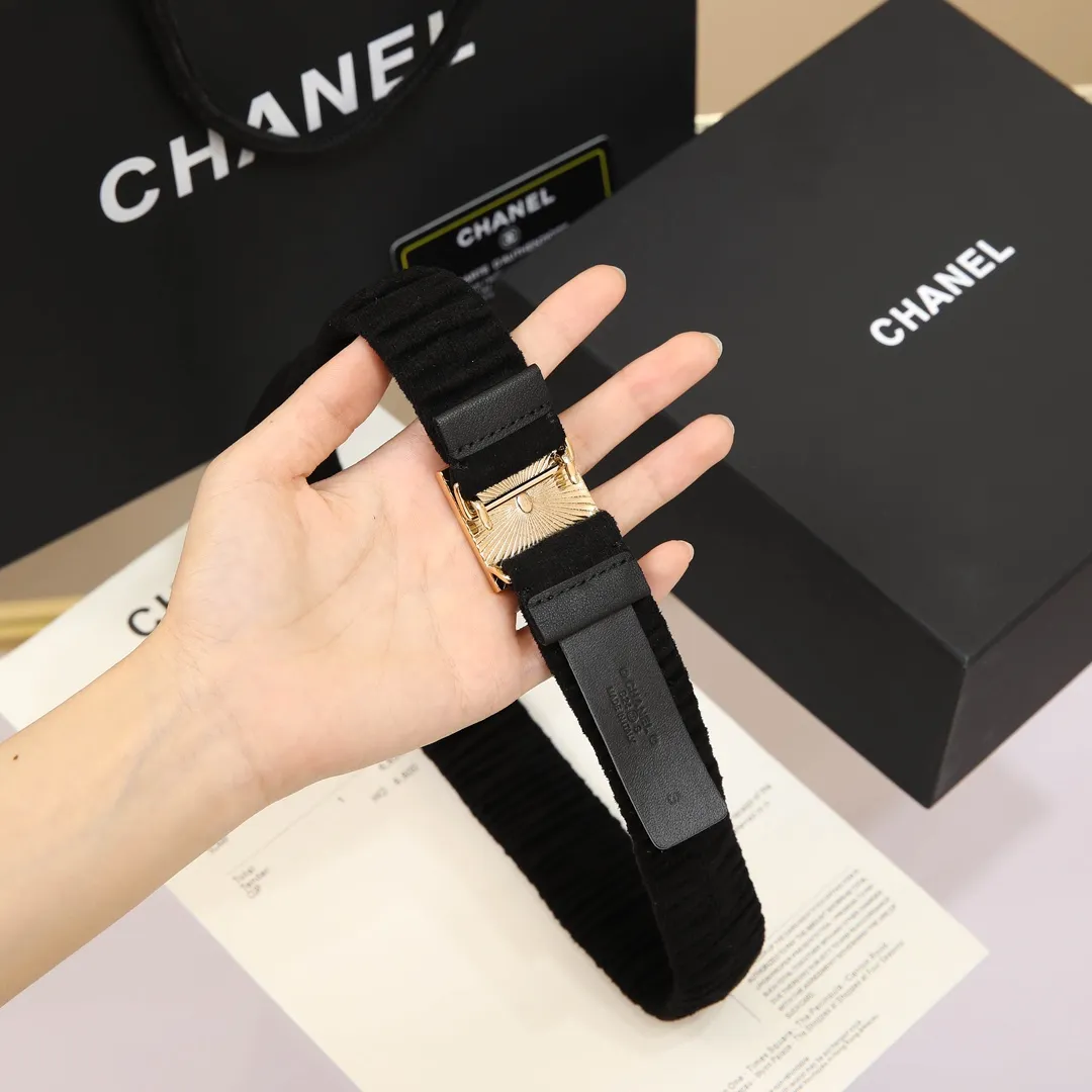 💰460💰Full package💰 💍Purchase level Chanel chanel⚡️🌹cc squares resin white and black logo small squares brass logo buckle calfskin silver metal and gold metal 3.0cm high-quality elastic versatile elegant elegant code number including buckle S=65cm total length (available 75, 80, 85) M=70cm L =75cm XL=80cm, one size can be used in 3 to 4 sizes!