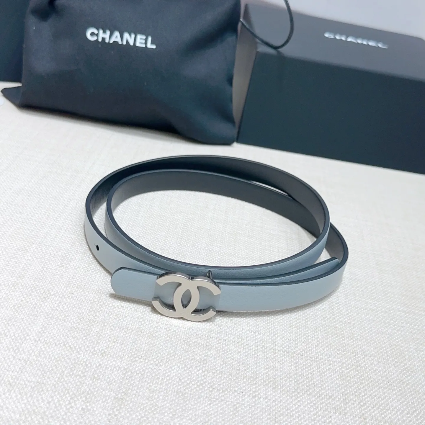 💰440💰Full package💰 💍Purchase-grade Chanel belt⚡️🌹Width 1.5cm, double-sided first-layer imported cowhide⚡️🌹Length: 75-100 Euro, copper five-button original mold opening and customization