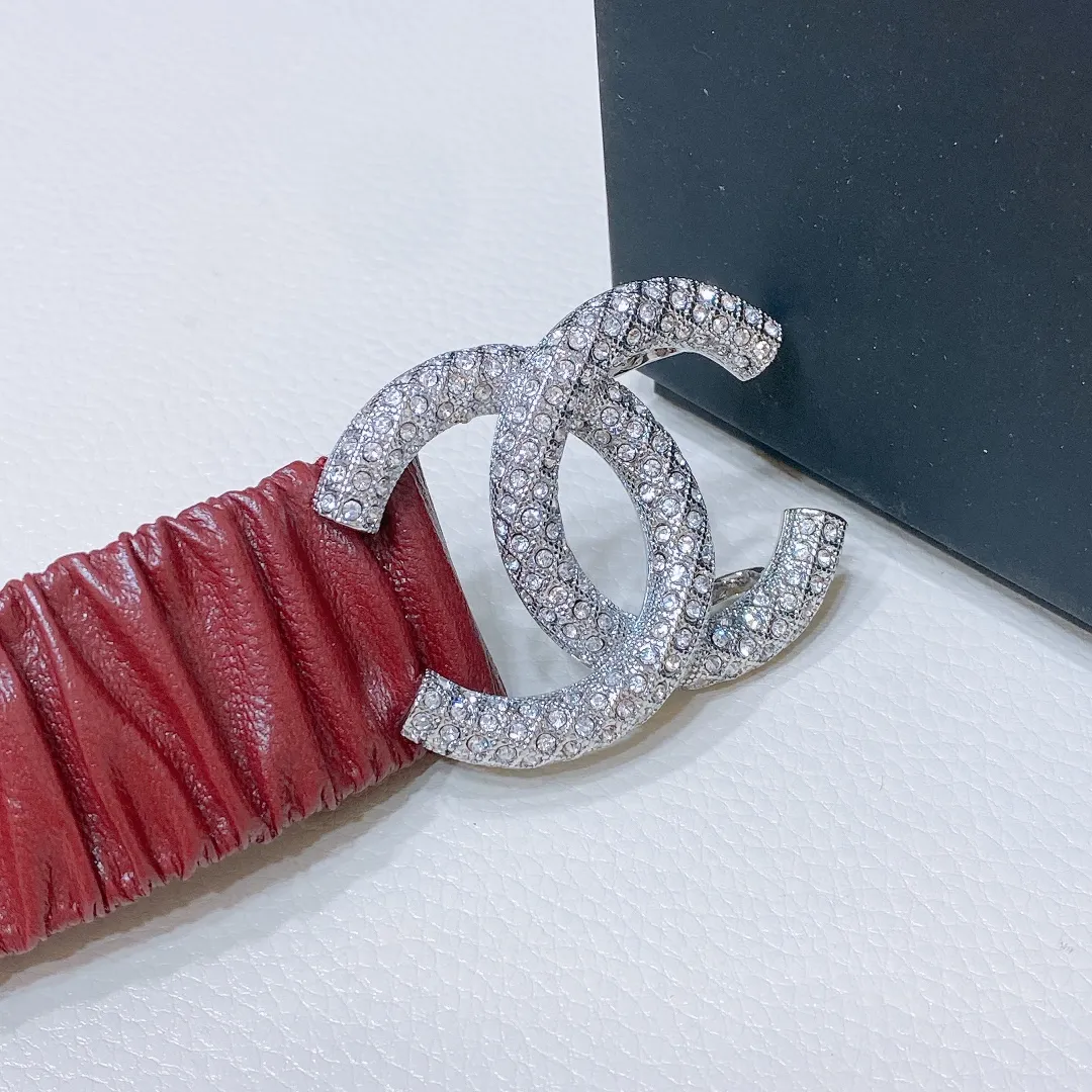 💰460💰Full package💰 💍Purchasing level Chanel⚡️🌹cc rhinestones Brass logo buckle Calfskin Silver metal and gold metal 3.0cm boutique Stretchy Versatile Elegant Size including buckle S=65cm total length (available 75, 80, 85) M=70cm L =75cm XL=80cm One size can be used in 3 to 4 sizes!
