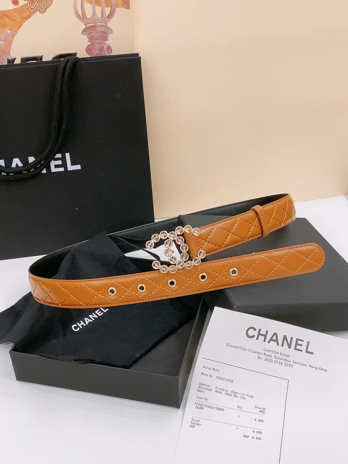 💰480💰Full package💰 💍Purchasing agent level Chanel CC Logo diamond belt for women, round metal double C letter logo, made of diamond sheepskin, the sheepskin texture is super soft, the hardware buckle is very well made, showing the waist shape, very versatile, it is very nice to match with skirts, windbreakers and jeans. Width 3.0cm